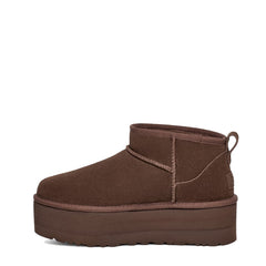 UGG Womens Classic Ultra Mini Platform Boot Burnt Cedar - Parasol Store