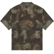 Wild Things S/S Camp Shirt Nature Mosaic Olive - Parasol Store