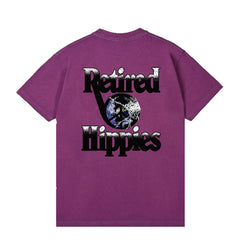 Woodensun Retired Hippies S/S Tee Maroon Purple