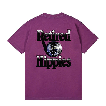 Woodensun Retired Hippies S/S Tee Maroon Purple