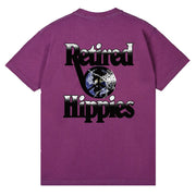 Woodensun Retired Hippies S/S Tee Maroon Purple - Parasol Store