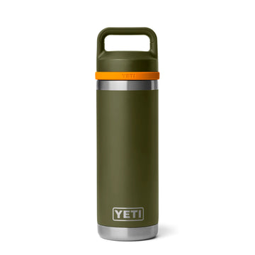 YETI 18 oz Chug Bottle Olive / King Crab Orange