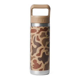 YETI 18oz Rambler Straw Bottle Wetlands Camo