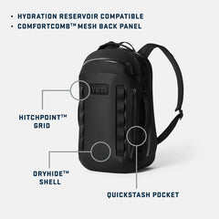 YETI Cayo 25L Backpack Black - Parasol Store