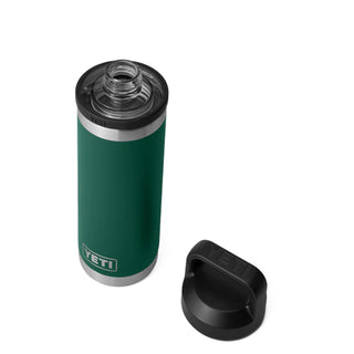 YETI Rambler 18 oz Bottle Chug 18 oz Black Forest Green - Parasol Store