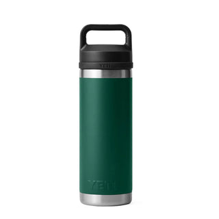 YETI Rambler 18 oz Bottle Chug 18 oz Black Forest Green - Parasol Store
