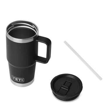 YETI  Rambler 20 Oz Travel Straw Mug Black - Parasol Store