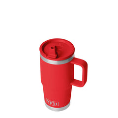 YETI  Rambler 20 Oz Travel Straw Mug Rescue Red