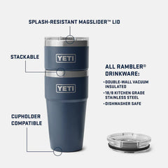 YETI Rambler 20oz Stackable Cup MS Pace Purple