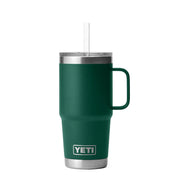 YETI Rambler 25oz Straw Mug Black Forest Green - Parasol Store