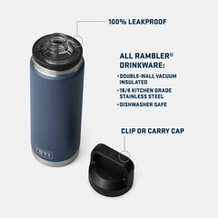 YETI Rambler 26oz Bottle Chug Rescue Red