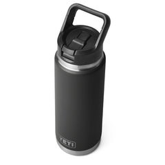 YETI Rambler 26oz Straw Bottle Black - Parasol Store