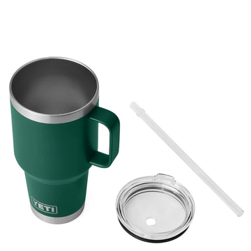 YETI Rambler 35oz Straw Mug Black Forest Green - Parasol Store