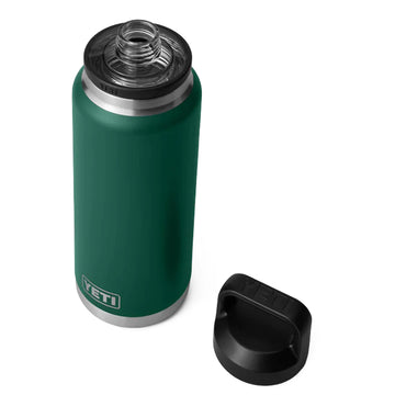 YETI Rambler Bottle Chug 36 oz Black Forest Green - Parasol Store