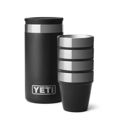 YETI Rambler Shot Glasses and Carrying Case Black