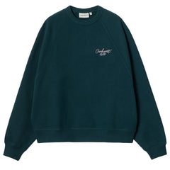 Carhartt WIP Womens Signature Sweat Duck Blue / White - Parasol Store