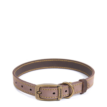 Barbour Leather Dog Collar Brown