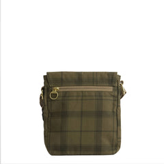Barbour Transport Crossbody Bag Dusky Green Tartan