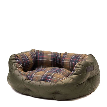 Barbour Quilted Dog Bed 24 Olive - Parasol Store