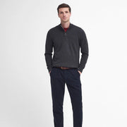 Barbour Washed Stretch Twill Tailored Fit Trouser Dark Navy - Parasol Store