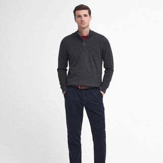 Barbour Washed Stretch Twill Tailored Fit Trouser Dark Navy - Parasol Store
