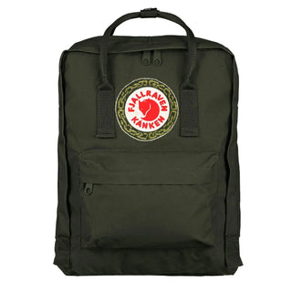 Fjallraven Kanken Classic Embroidered Backpack Forest Green Celtic - Parasol Store