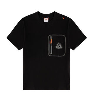 A Zero Effect Reflective Pocket T-Shirt Black