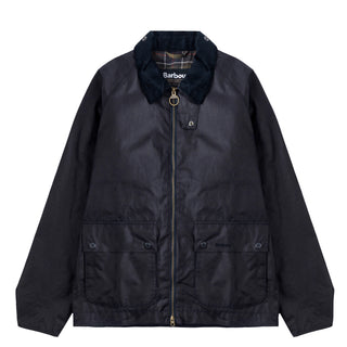 Barbour Bedale Short Waxed Jacket Navy - Parasol Store