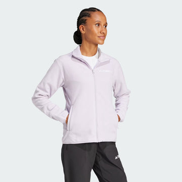 Adidas Terrex Womens Multi Essentials Full-Zip Fleece Jacket Sildaw - Parasol Store