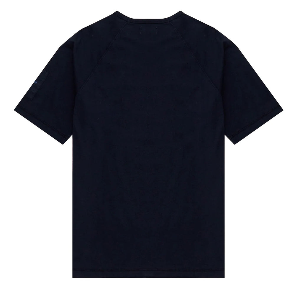 Left Hand Contrast Panel Tee Navy Left Hand