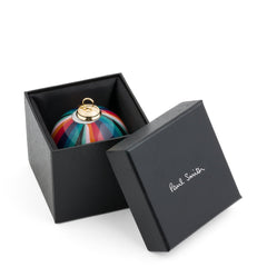 Paul Smith Hand-Painted Artist Stripe Glass Bauble Multicolour - Parasol Store