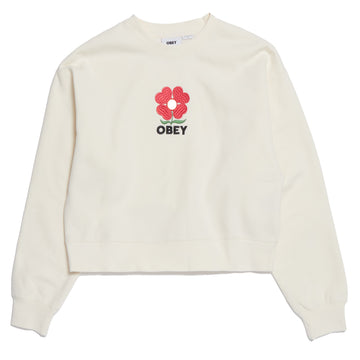Obey Womens Amelia Crew Unbleached Obey