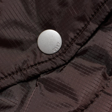 Obey Womens Daybreak MA-1 Bomber Java Brown Obey