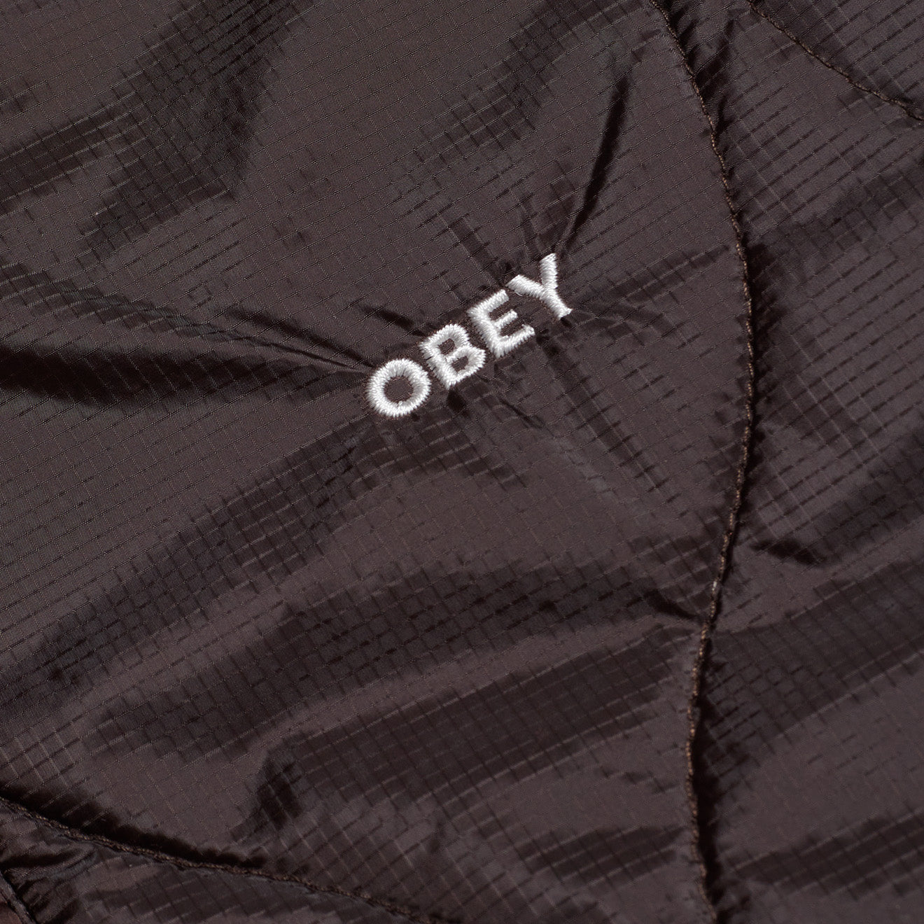Obey Womens Daybreak MA-1 Bomber Java Brown Obey