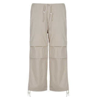 Obey Womens Mina Parachute Pant Silver Grey Obey