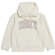 Obey Womens Collegiate Hood Unbleached Obey