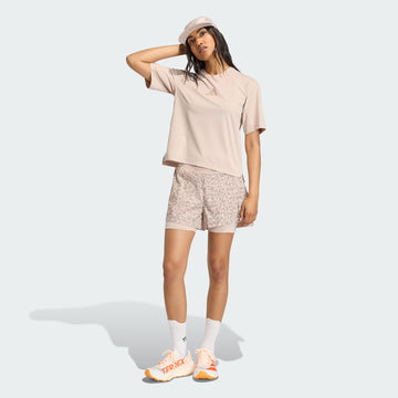Adidas Terrex Womens WXPL 2 In 1 Shorts AOP Beige / Wonder Taupe / Trace Brown - Parasol Store