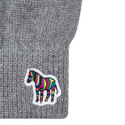 Paul Smith Zebra Logo Wool Gloves Grey Paul Smith