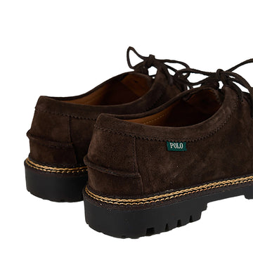 Polo Ralph Lauren Jett Lug-Sole Suede Moc-Toe Shoe Dark Brown - Parasol Store