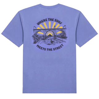 Hikerdelic Surf Meets Street SS T-Shirt Digital Violet - Parasol Store