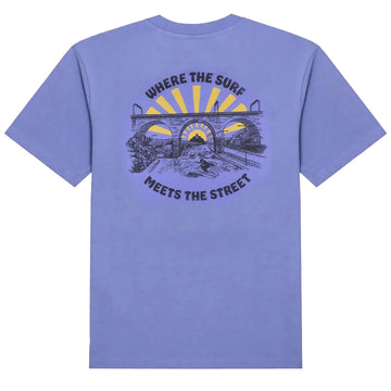 Hikerdelic Surf Meets Street SS T-Shirt Digital Violet - Parasol Store