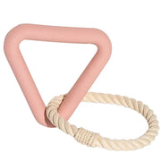 Wild One Triangle Tug Dog Toy Pink Wild One