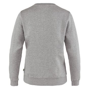 Fjallraven Womens Logo Sweater Grey Melange Fjallraven