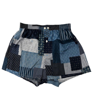 Anonymous Ism Vintage Patchwork Boxers Blue Anonymous Ism