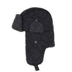 Barbour Sandbay Quilted Trapper Hat Black Barbour