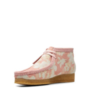 Clarks Originals Womens Wallabee Boot Pink Floral Clarks Originals