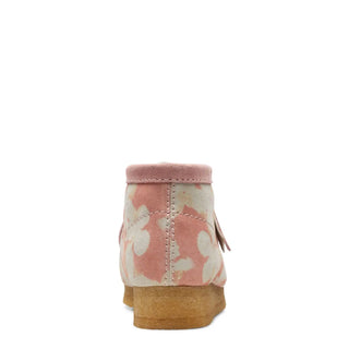 Clarks Originals Womens Wallabee Boot Pink Floral Clarks Originals