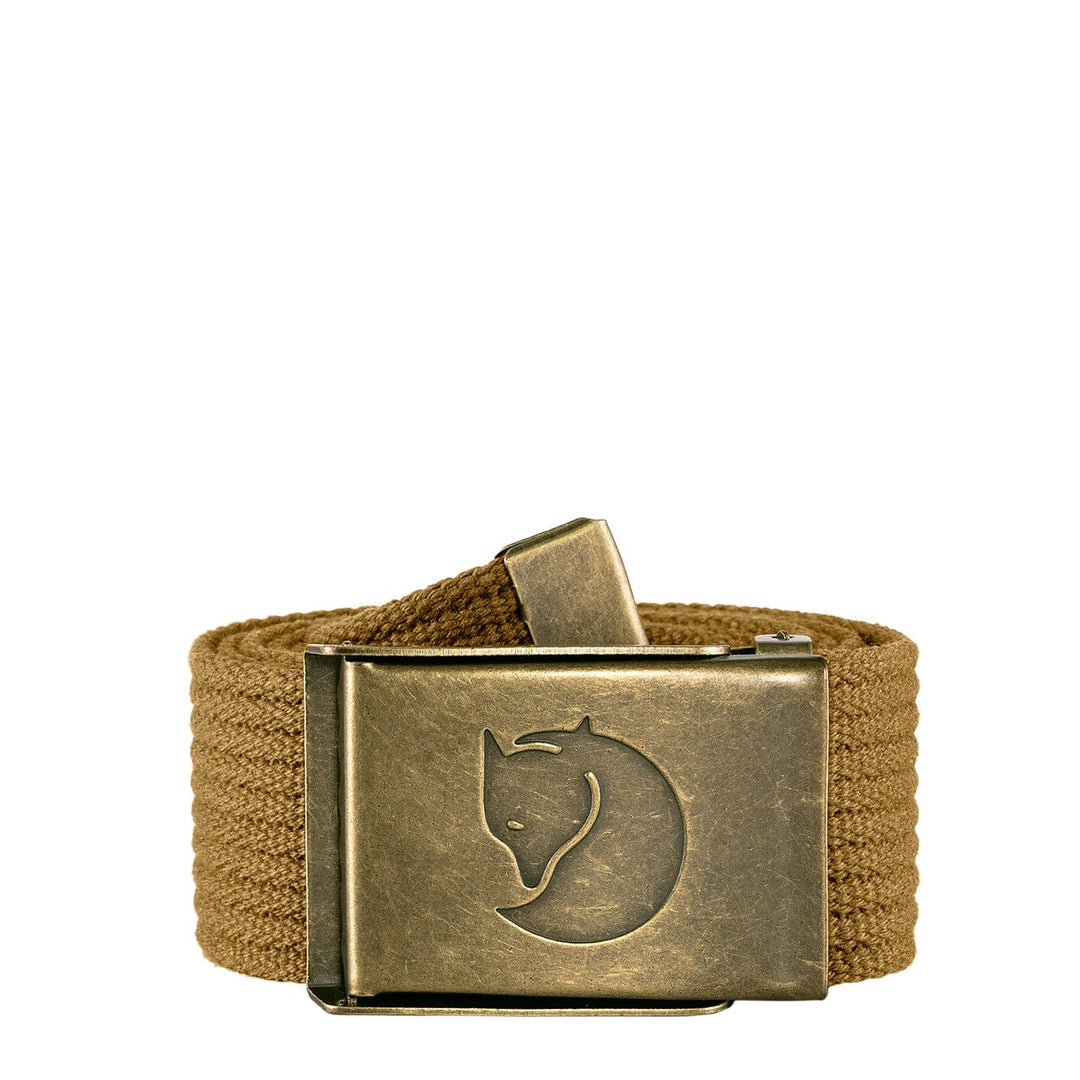 Fjallraven Canvas Brass Belt 4cm Buckwheat Brown Fjallraven