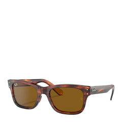 Ray-Ban Mr Burbank RB2283 Sunglasses Striped Havana / Brown Ray-Ban