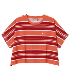 Carhartt WIP Womens S/S Corfield T-Shirt Corfield Stripe / Elba Carhartt WIP